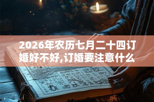 2026年农历七月二十四订婚好不好,订婚要注意什么？