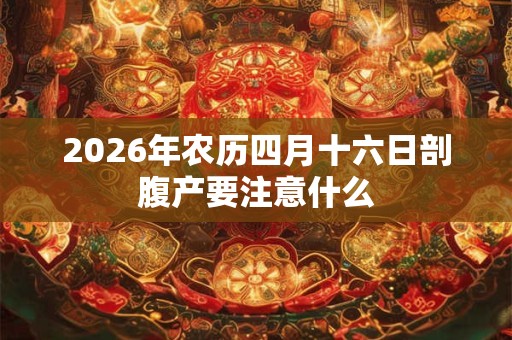 2026年农历四月十六日剖腹产要注意什么 2026年农历四月十六日剖腹产要注意什么