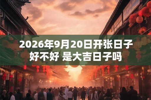 2026年9月20日开张日子好不好 是大吉日子吗 2026年9月20日开张日子好不好 是大吉日子吗