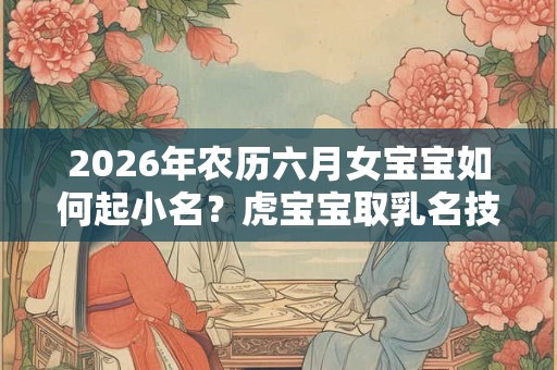 2026年农历六月女宝宝如何起小名?虎宝宝取乳名技巧 2026年农历六月女宝宝如何起小名?虎宝宝取乳名技巧