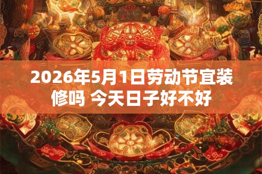 2026年5月1日劳动节宜装修吗 今天日子好不好 2026年5月1日劳动节宜装修吗 今天日子好不好