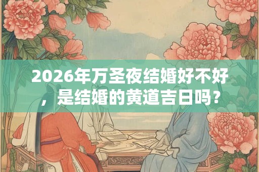 2026年万圣夜结婚好不好,是结婚的黄道吉日吗? 2026年万圣夜结婚好不好,是结婚的黄道吉日吗?