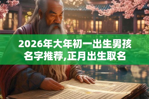 2026年大年初一出生男孩名字推荐,正月出生取名 2026年大年初一出生男孩名字推荐,正月出生取名