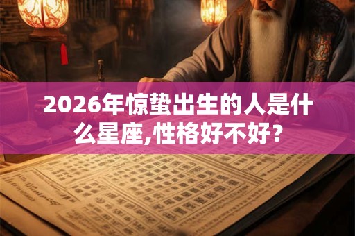 2026年惊蛰出生的人是什么星座,性格好不好？