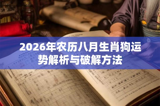 2026年农历八月生肖狗运势解析与破解方法