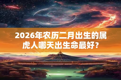 2026年农历二月出生的属虎人哪天出生命最好? 2026年农历二月出生的属虎人哪天出生命最好?