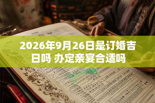 2026年9月26日是订婚吉日吗 办定亲宴合适吗 2026年9月26日是订婚吉日吗 办定亲宴合适吗