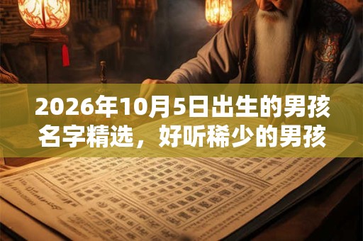 2026年10月5日出生的男孩名字精选,好听稀少的男孩名字 2026年10月5日出生的男孩名字精选,好听稀少的男孩名字