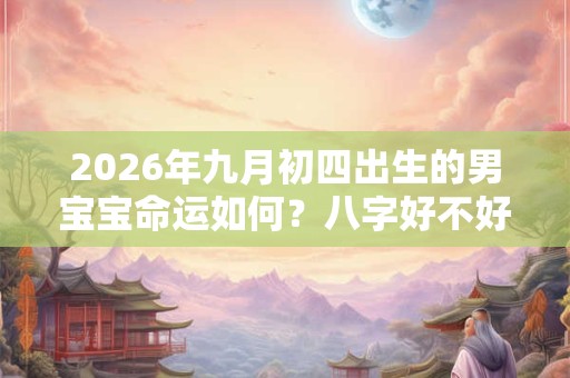 2026年九月初四出生的男宝宝命运如何？八字好不好