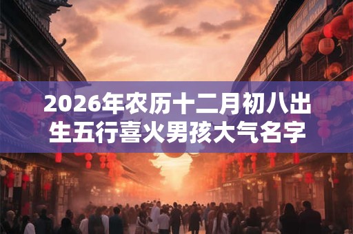 2026年农历十二月初八出生五行喜火男孩大气名字 2026年农历十二月初八出生五行喜火男孩大气名字