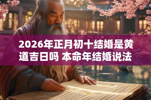 2026年正月初十结婚是黄道吉日吗 本命年结婚说法讲究