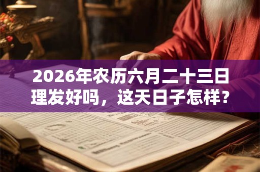 2026年农历六月二十三日理发好吗，这天日子怎样？