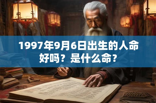 1997年9月6日出生的人命好吗？是什么命？