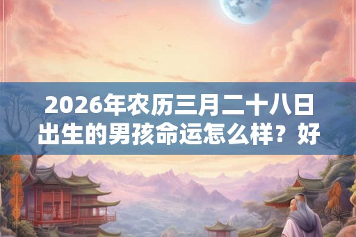 2026年农历三月二十八日出生的男孩命运怎么样?好还是不好? 2026年农历三月二十八日出生的男孩命运怎么样?好还是不好?