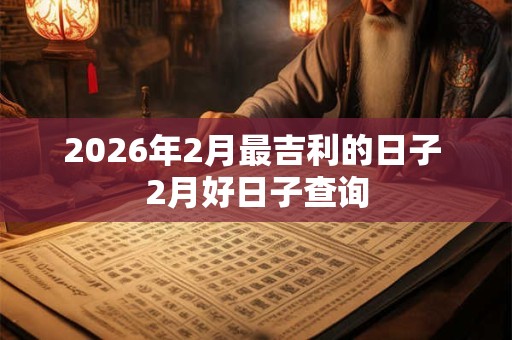 2026年2月最吉利的日子 2月好日子查询