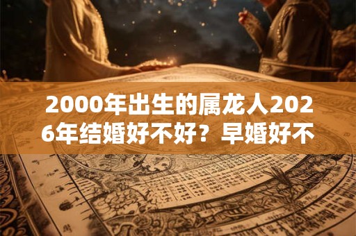 2000年出生的属龙人2026年结婚好不好?早婚好不好 2000年出生的属龙人2026年结婚好不好?早婚好不好