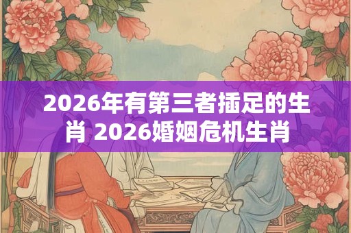 2026年有第三者插足的生肖 2026婚姻危机生肖