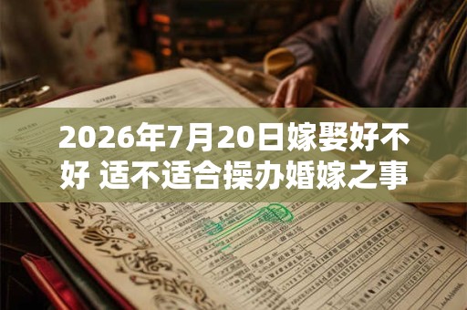 2026年7月20日嫁娶好不好 适不适合操办婚嫁之事