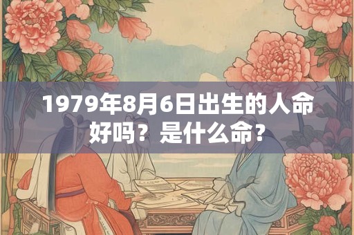 1979年8月6日出生的人命好吗？是什么命？