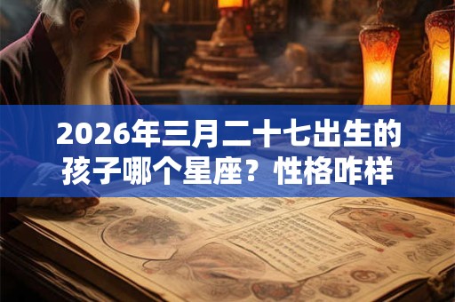 2026年三月二十七出生的孩子哪个星座?性格咋样 2026年三月二十七出生的孩子哪个星座?性格咋样