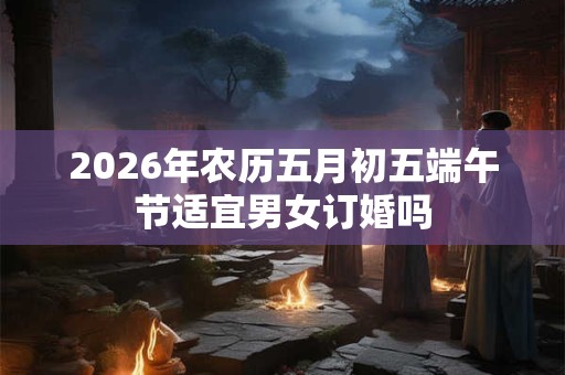 2026年农历五月初五端午节适宜男女订婚吗