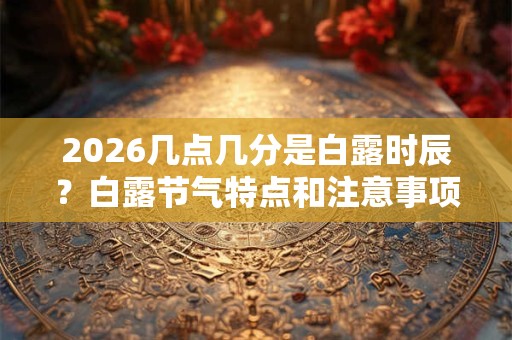 2026几点几分是白露时辰？白露节气特点和注意事项