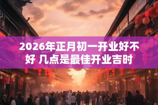 2026年正月初一开业好不好 几点是最佳开业吉时