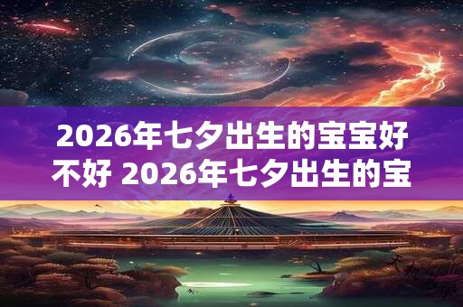 2026年七夕出生的宝宝好不好 2026年七夕出生的宝宝取名