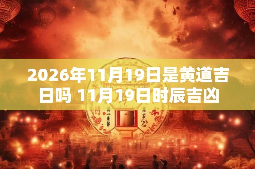 2026年11月19日是黄道吉日吗 11月19日时辰吉凶