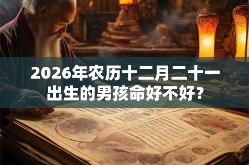 2026年农历十二月二十一出生的男孩命好不好？