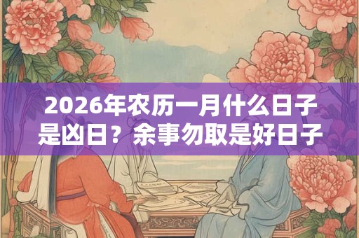 2026年农历一月什么日子是凶日？余事勿取是好日子吗