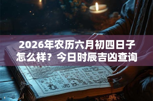 2026年农历六月初四日子怎么样？今日时辰吉凶查询