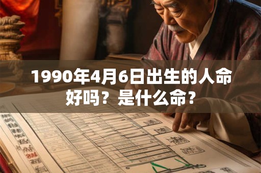 1990年4月6日出生的人命好吗？是什么命？