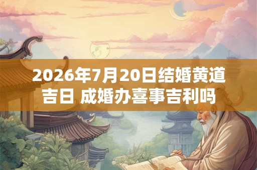 2026年7月20日结婚黄道吉日 成婚办喜事吉利吗