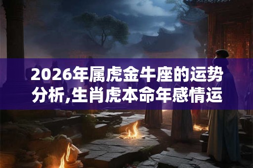 2026年属虎金牛座的运势分析,生肖虎本命年感情运程 2026年属虎金牛座的运势分析,生肖虎本命年感情运程