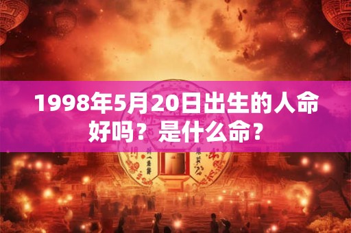 1998年5月20日出生的人命好吗?是什么命? 1998年5月20日出生的人命好吗?是什么命?