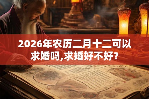 2026年农历二月十二可以求婚吗,求婚好不好? 2026年农历二月十二可以求婚吗,求婚好不好?