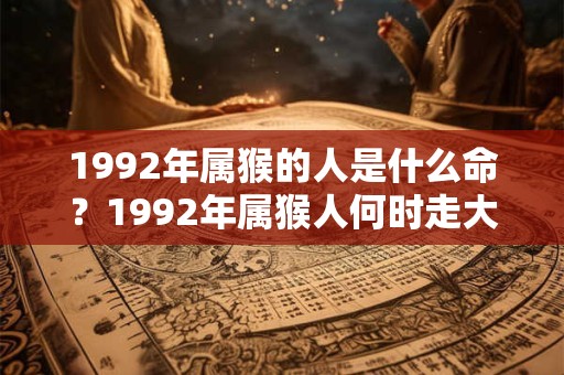 1992年属猴的人是什么命？1992年属猴人何时走大运？