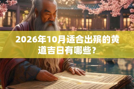 2026年10月适合出殡的黄道吉日有哪些? 2026年10月适合出殡的黄道吉日有哪些?