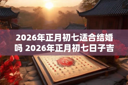 2026年正月初七适合结婚吗 2026年正月初七日子吉利吗