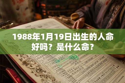 1988年1月19日出生的人命好吗？是什么命？