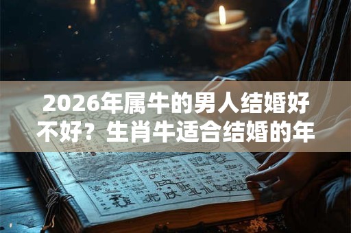 2026年属牛的男人结婚好不好?生肖牛适合结婚的年龄 2026年属牛的男人结婚好不好?生肖牛适合结婚的年龄