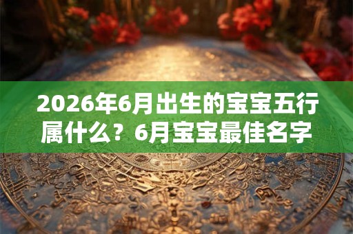 2026年6月出生的宝宝五行属什么？6月宝宝最佳名字精选