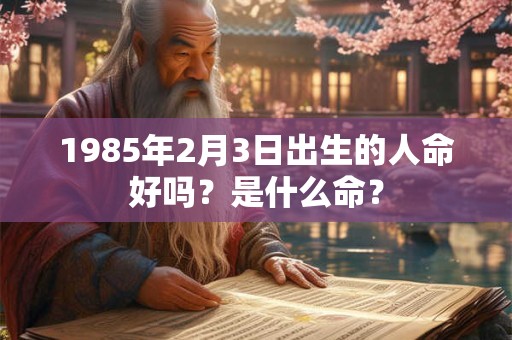 1985年2月3日出生的人命好吗?是什么命? 1985年2月3日出生的人命好吗?是什么命?