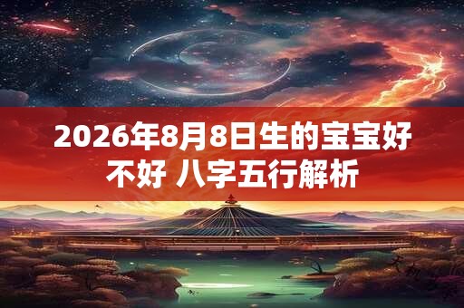 2026年8月8日生的宝宝好不好 八字五行解析 2026年8月8日生的宝宝好不好 八字五行解析
