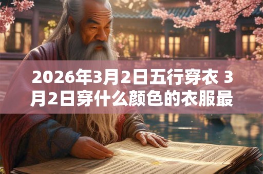 2026年3月2日五行穿衣 3月2日穿什么颜色的衣服最旺运