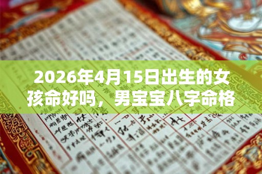 2026年4月15日出生的女孩命好吗，男宝宝八字命格