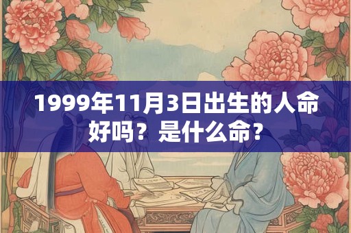 1999年11月3日出生的人命好吗?是什么命? 1999年11月3日出生的人命好吗?是什么命?