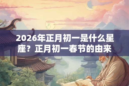 2026年正月初一是什么星座？正月初一春节的由来