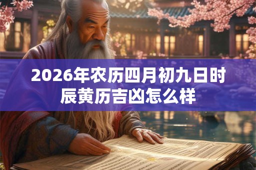 2026年农历四月初九日时辰黄历吉凶怎么样 2026年农历四月初九日时辰黄历吉凶怎么样